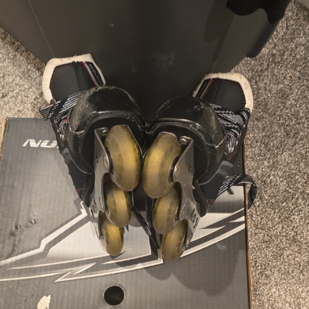 Kids Black and Gray Inline Skates - Size 11 - Picture 5 of 8